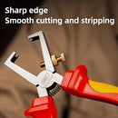 Deli EDL515006 6" 160mm Insulated Wire Stripping Pliers – Heavy Duty Professional Electrical Tool for Workshop, Installation, and Maintenance Applications