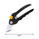 Deli EDL580101 8" 200mm Light Pruning Shears – Heavy Duty Professional Garden Shears with 55
