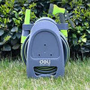 Deli EDL581110B 10m PP Material Mini Hose Reel Set – Portable Heavy Duty Water Hose for Gardening Car Washing Workshop Cleaning and DIY Use