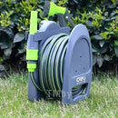 Deli EDL581110B 10m PP Material Mini Hose Reel Set – Portable Heavy Duty Water Hose for Gardening Car Washing Workshop Cleaning and DIY Use