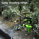 Deli EDL581302 3/4" Plastic Auto Gear Sprinkler – Heavy Duty Rotary Garden Watering Sprinkler with Plastic Spike for Lawn Irrigation Workshop and DIY Use