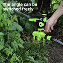 Deli EDL581302 3/4" Plastic Auto Gear Sprinkler – Heavy Duty Rotary Garden Watering Sprinkler with Plastic Spike for Lawn Irrigation Workshop and DIY Use