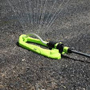 Deli EDL581303 17 Holes Oscillating Sprinkler – Heavy Duty Brass Jet Nozzle Garden Sprinkler for Lawns Irrigation Workshop and DIY Use