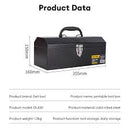 Deli EDL6162 20" 484x160x150mm Cold Rolled Steel Tool Box – Heavy Duty Professional Storage Solution for Workshop, Construction, Automotive, and Industrial Applications