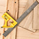 Deli EDL7300Y 300mm 12" 25mm 2.0mm Combination Square – Heavy Duty Precision Measuring Tool for Carpentry, Woodworking, Construction, and Workshop Applications