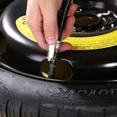 Deli EDL8530 0-16bar Tire Gauge – Heavy Duty Dual Unit Dial Pressure Tool with Shockproof Jacket for Automotive Workshop and DIY Use