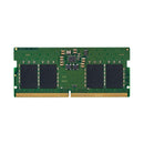 Close up of 288-pin UDIMM connector on KingSpec 8GB 5600MHz DDR5 desktop RAM stick