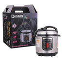 Dessini DS-377 6L Electric Pressure Cooker – 10-in-1 Multifunction Smart Cooker, 1000W Digital Stainless Steel Rice Cooker  