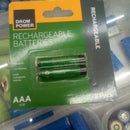 Drom Power Rechargeable Double AA Battery Packaging