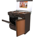 ELBA EB/114 4 Gas Burners + 2 Electric Plates Cooker – Dual Fuel Cooking, Powerful Performance, Ideal for Home