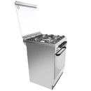 Ramtons EB/215 4-Burner Stainless Steel Elba Gas Cooker – Durable Stainless Steel, Efficient Heat Distribution, Easy to Use, Perfect for Home, Kitchen