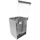 Ramtons EB/215 4-Burner Stainless Steel Elba Gas Cooker – Durable Stainless Steel, Efficient Heat Distribution, Easy to Use, Perfect for Home, Kitchen