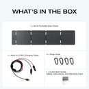 EcoFlow-60W-solar-panel-ECOFLO60WSP box contents cable snap hooks manual