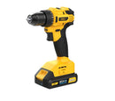 Deli EDC120-2 20V Lithium-Ion Cordless Drill – 45Nm High-Torque Power with Dual 2.0Ah Batteries for Heavy-Duty Drilling & Screw driving