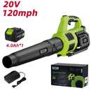 Deli EDG012-1 20V Cordless Leaf Blower – 120MPH Battery Powered Garden Blower with 4.0Ah Battery for Fast Yard Cleaning
