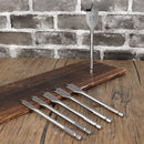 Deli EDH-MBZ006-ED1 10mm 12mm 16mm 18mm 20mm 25mm 6pcs Flat Wood Drill Bit Set – Professional Spade Drill Bits for Woodworking, Carpentry, and Construction Applications