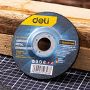 Deli EDH-MGP115-E1 115mm x 6.0mm x 22.2mm Abrasive Metal Grinding Disc – Heavy Duty Grinding Disc for Metal Fabrication, Workshop, and Industrial Applications