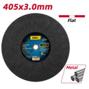 Deli EDH-SZP405-E1 405mm Abrasive Metal Cutting Disc Flat Centre – Heavy Duty Cutting Disc for Metal Fabrication, Workshop, and Industrial Applications