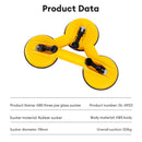 Deli EDL-XP23 125kg Glass Sucker – Heavy Duty Single Suction Cup Lifter with Powerful Pull Force for Glass Handling, Tile and Smooth Surface Lifting Applications