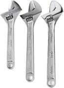 Deli EDL006A-3 150mm, 200mm, 250mm 3PCS Adjustable Wrench Set – Heavy Duty Professional Adjustable Spanners for Workshop, Automotive, Construction, and Industrial Applications