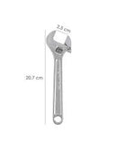 Deli EDL012A 300mm 12" Adjustable Wrench – Heavy Duty Professional Adjustable Spanner for Plumbing, Automotive, Workshop, Construction, and Industrial Maintenance Applications