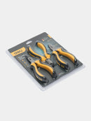 Deli EDL103201-3 3 Piece Mini Pliers Set – Precision Compact Pliers Set for Electronics Repair, Electrical Work, Workshop Maintenance, and DIY Applications
