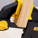 Deli EDL110112 Quick Bar Clamp – Heavy Duty Industrial Clamp with 90N Maximum Force for Woodworking, Metal Fabrication, Workshop Assembly, and Construction Applications