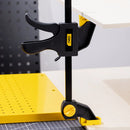 Deli EDL110124 63x600mm Quick Bar Clamp – Heavy Duty Industrial Clamp with 90N Maximum Force for Woodworking, Metal Fabrication, Workshop Assembly, and Construction Applications