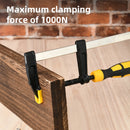 Deli EDL110525 50x250mm F Clamp – Heavy Duty Industrial Clamp with 1000N Maximum Force for Woodworking, Metal Fabrication, Workshop Assembly, and Construction Applications