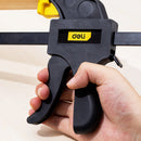 Deli EDL111250 120x500mm F Clamp – Heavy Duty Industrial Clamp with 2000N Maximum Force for Woodworking, Metal Fabrication, Workshop Assembly, and Construction Applications