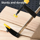 Deli EDL111250 120x500mm F Clamp – Heavy Duty Industrial Clamp with 2000N Maximum Force for Woodworking, Metal Fabrication, Workshop Assembly, and Construction Applications