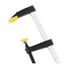 Deli EDL111280  120 × 800mm 32" Heavy Duty F Clamp – 2000N High Pressure Bar Clamp with Deep 120mm Throat for Woodworking, Carpentry, Cabinet Making & DIY Projects