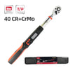 Deli EDL170100S 3/8 Inch Drive Electronic Torque Wrench – High Precision Digital Torque Wrench with Multi-Unit Measurement and Alert System for Automotive and Industrial Applications