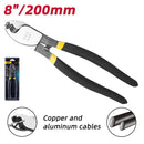 Deli EDL20038 8" 200mm Cable Cutter – Heavy Duty Cutting Tool for Electrical Cables, Wires, Workshop, and Industrial Applications