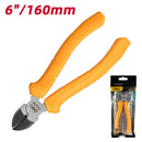 Deli EDL2206C 6" Diagonal Cutting Pliers – Professional Heavy-Duty Side Cutter Hand Tool with Hardened Steel Blades for Electrical Wiring, Cable Cutting & DIY Repairs