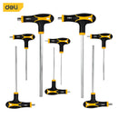 Deli EDL233108 8 Pcs T Handle Hex Wrench Set – Heavy Duty Allen Key Set with Ergonomic Grip for Bicycle, Automotive & Workshop Use