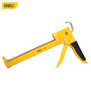 Deli EDL2350 9" 230mm Iron Shank with Teeth Caulking Gun – Heavy Duty Professional Sealant and Adhesive Application Tool for Construction, Plumbing, Workshop, and Industrial Maintenance