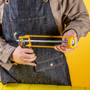 Deli EDL2360 9" Aluminum Handle Caulking Gun – Heavy Duty Professional Sealant and Adhesive Application Tool for Construction, Plumbing, Workshop, and Industrial Maintenance