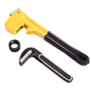 Deli EDL2518 18" 450mm Pipe Wrench – Heavy Duty Adjustable Plumbing Wrench with Hardened Steel Jaws for Pipe Fitting, Plumbing & Mechanical Repairs