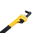 Deli EDL2548 48" Heavy Duty Pipe Wrench – Industrial Adjustable Plumbing Wrench with Hardened Steel Serrated Jaws for Large Pipe Installation & Mechanical Applications