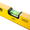 Deli EDL290600 60cm Spirit Level – 3-Piece Heavy Duty Professional Square Spirit Bulb Set for Workshop, Construction, Carpentry, and Industrial Precision Measurement