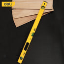 Deli EDL290800 80cm Spirit Level – 3-Piece Heavy Duty Professional Square Spirit Bulb Set for Workshop, Construction, Carpentry, and Industrial Precision Measurement