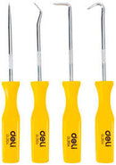 Deli EDL3104 4 Piece Pick and Hook Set – Precision Tool Set for Automotive Repair, Seal Removal, O-Ring Handling, and Workshop Maintenance Applications