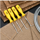 Deli EDL3104 4 Piece Pick and Hook Set – Precision Tool Set for Automotive Repair, Seal Removal, O-Ring Handling, and Workshop Maintenance Applications