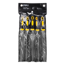 Deli EDL352085 5 Piece Wood File Set – Heavy Duty Carbon Steel Hand Files for Woodworking, Carpentry & DIY Applications