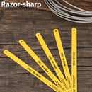 Deli EDL353405A 12" 300mm 24T 5 Piece Bi-Metal Hacksaw Blade Set – Heavy Duty Cutting Blades for Metal, PVC, Workshop, and Industrial Applications
