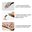 Deli EDL410 153x45mm Utility Knife – Heavy Duty Cutting Tool with 61x19mm Blade for Workshop, Construction, Packaging, and Industrial Applications