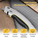 Deli EDL410 153x45mm Utility Knife – Heavy Duty Cutting Tool with 61x19mm Blade for Workshop, Construction, Packaging, and Industrial Applications