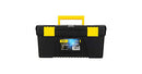 Deli EDL432417 17" Plastic Tool Box – Heavy Duty Professional Portable Storage Case for Workshop, Construction, Automotive, and Industrial Applications