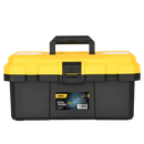 Deli EDL432615 350x180x170mm 15 inch Tool Box – Heavy Duty Professional Portable Storage Case for Workshop, Construction, Automotive, and Industrial Applications
